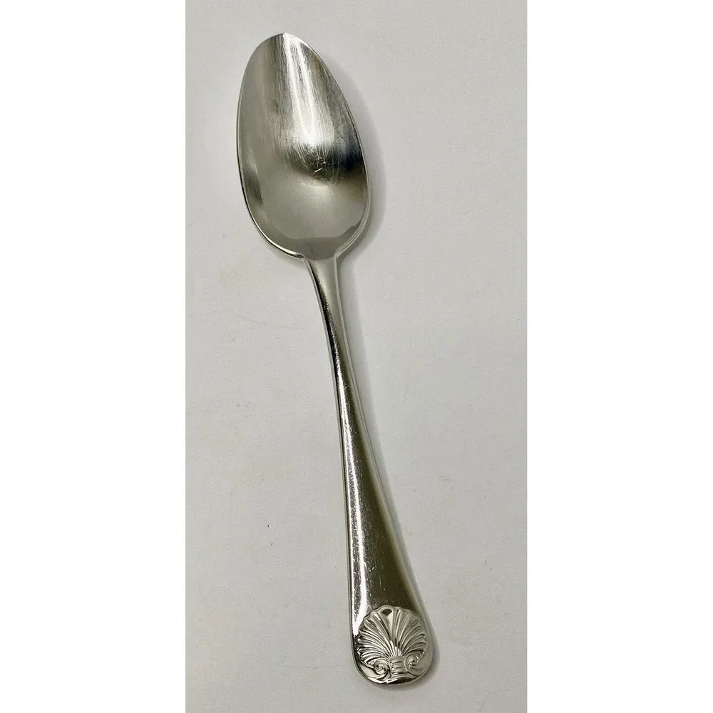 Kirk Stieff Williamsburg Royal Shell Stainless Serving Spoon